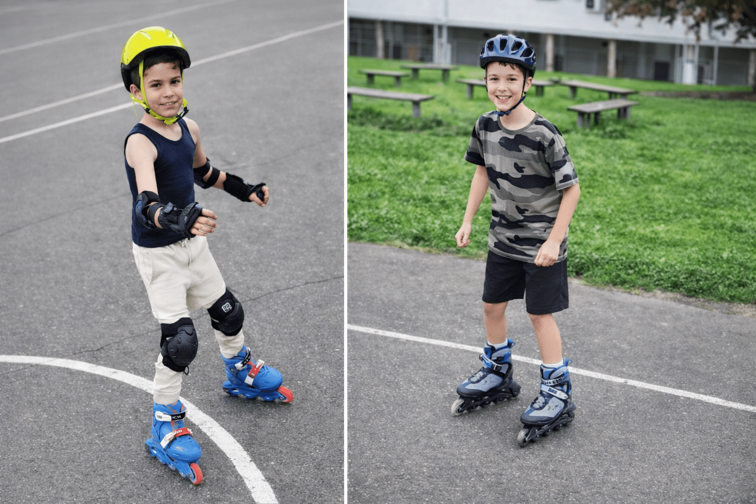 Škola rolanja - djeca učenje rolanja